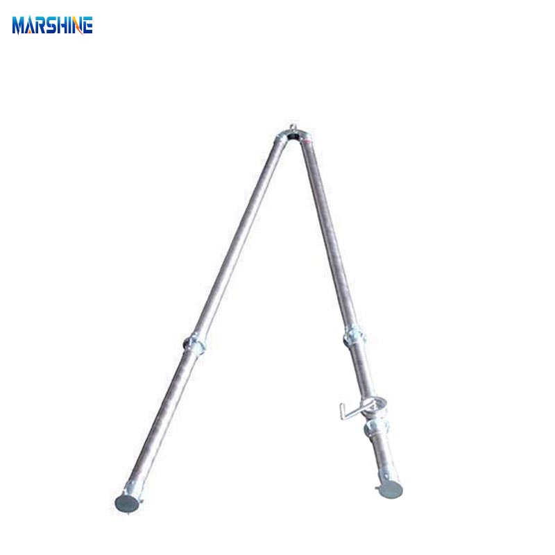 อลูมิเนียมอัลลอยด์ท่อ A-shape gin pole กับเครื่องกว้านแมนนวล