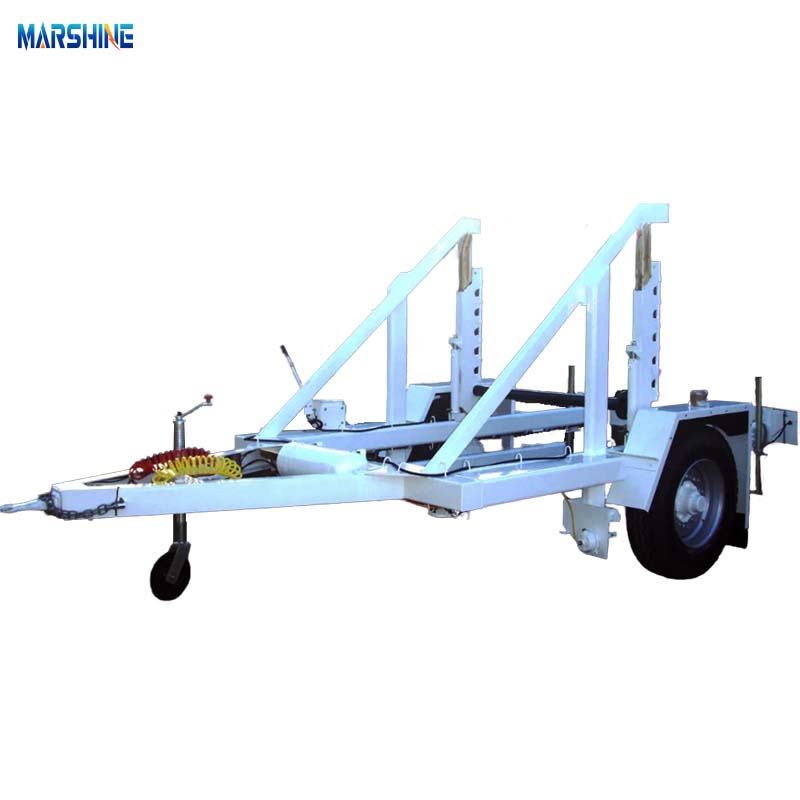 เหล็กโลหะผสมไฮดรอลิกที่ถูกระงับ MAR-CD-140 Cable Drum Trailer