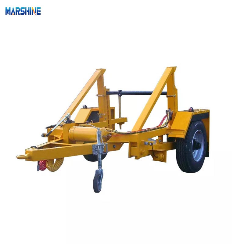 เพลาเดี่ยวไฮดรอลิกรองรับ MAR-CD-130 Cable Drum Trailer